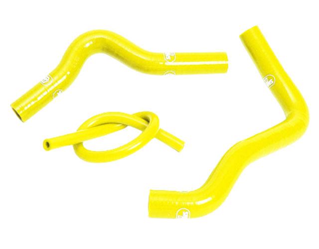 Samco Sport Coolant Hose 3 Piece Kit Yellow 02-22 Suzuki 85 RM Samco Sport Suz-22-ye