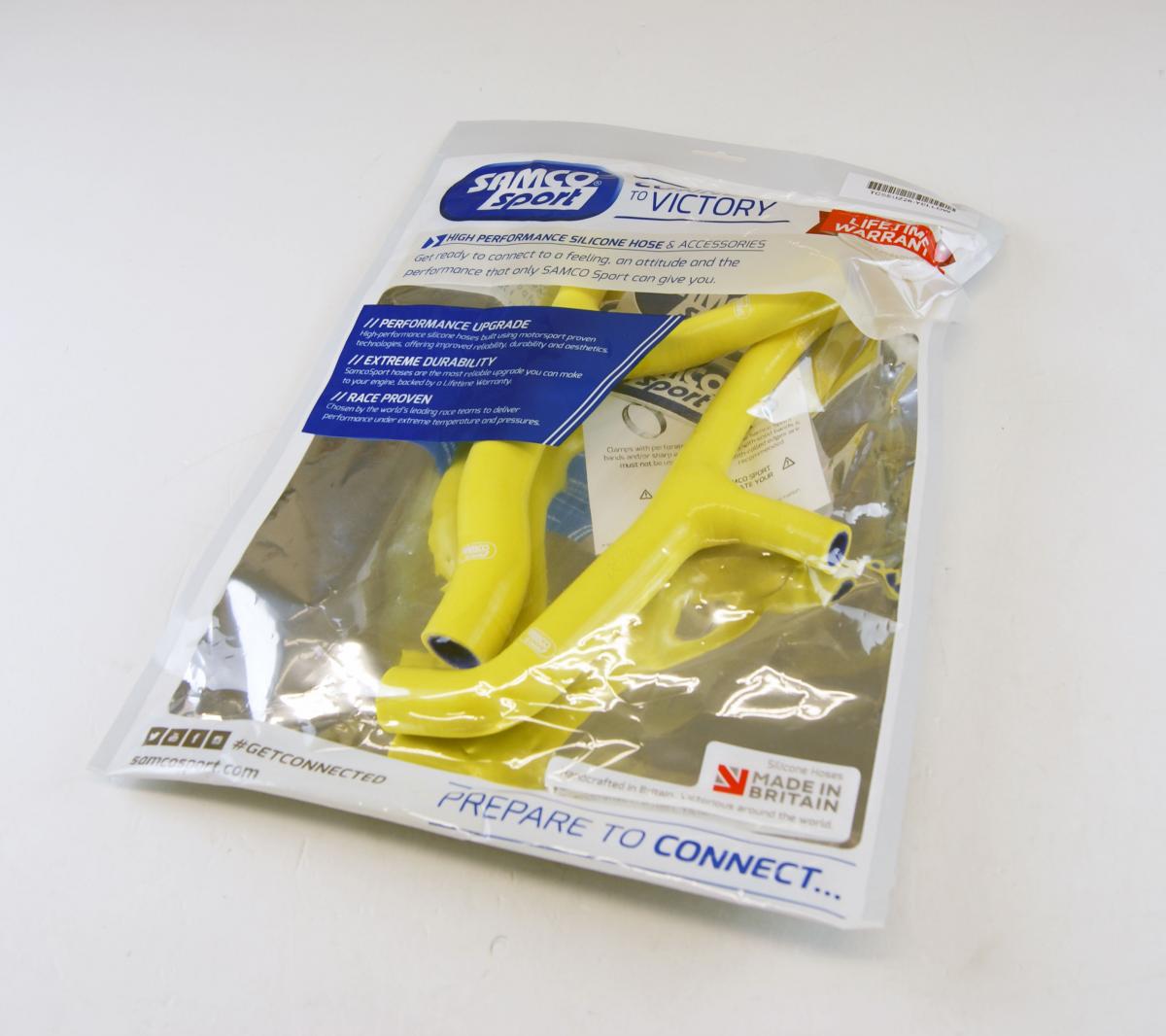 Samco Sport Coolant Hose 2 Piece Kit Yellow 00-02 Suzuki 400 DR Z E Samco Sport Suz-26-ye