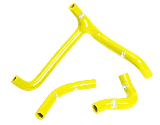 Samco Sport Coolant Hose 3 Piece Kit Yellow 06-07 Suzuki 450 RM Z Samco Sport Suz-13-ye