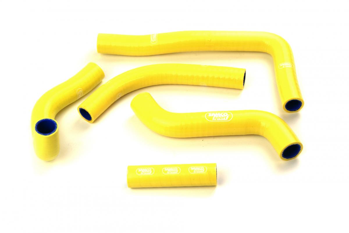 Samco Sport Coolant Hose 5 Piece Kit Yellow 08-14 Suzuki 450 RM Z Oem Design Samco Sport Suz-45-ye