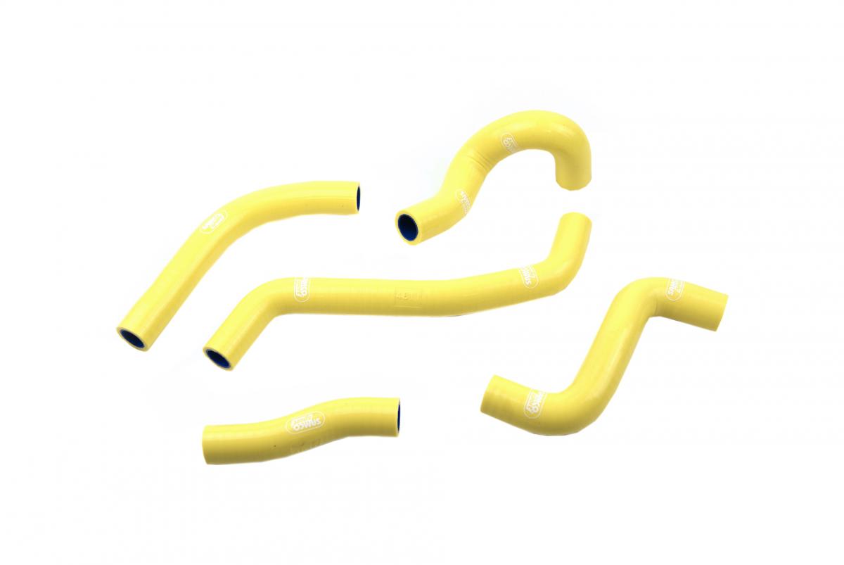 Samco Sport Coolant Hose 5 Piece Kit Yellow 15-17 Suzuki 450 RM Z Oem Design Samco Sport Suz-54-ye