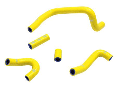 Samco Sport Coolant Hose 5 Piece Kit Yellow 18-26 Suzuki 450 RM Z Samco Sport Suz-63-ye