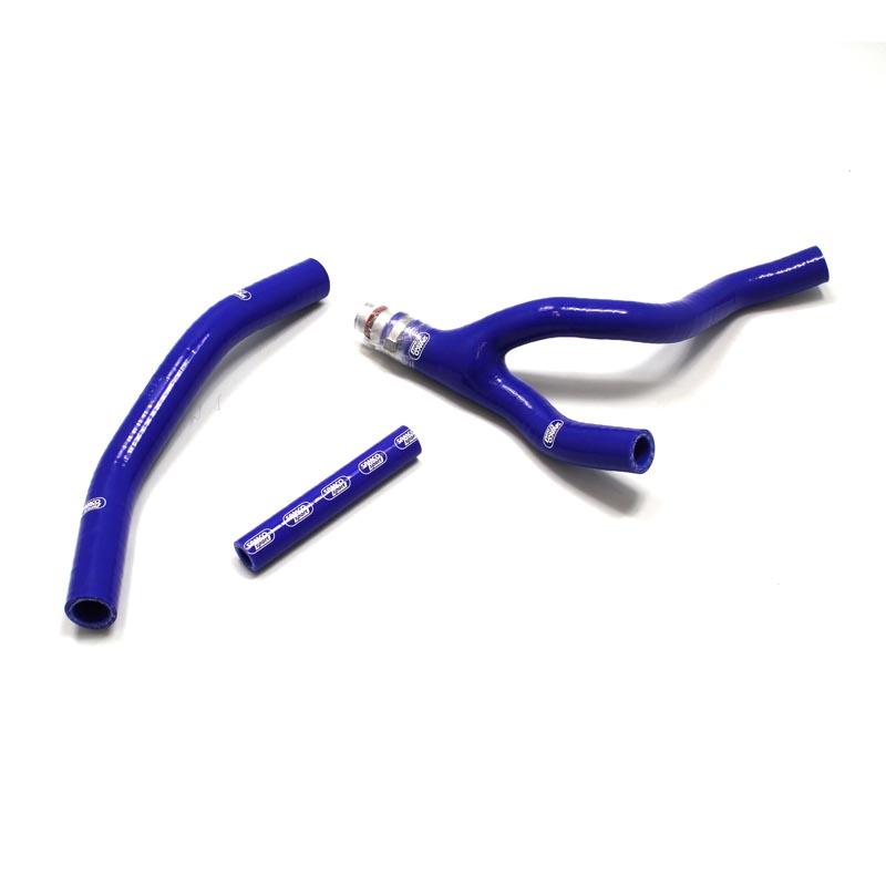 Samco Sport Coolant Hose 3 Piece Kit Blue 15-19 Yamaha 250 WR F YZ FX Samco Sport Yam-72-bu