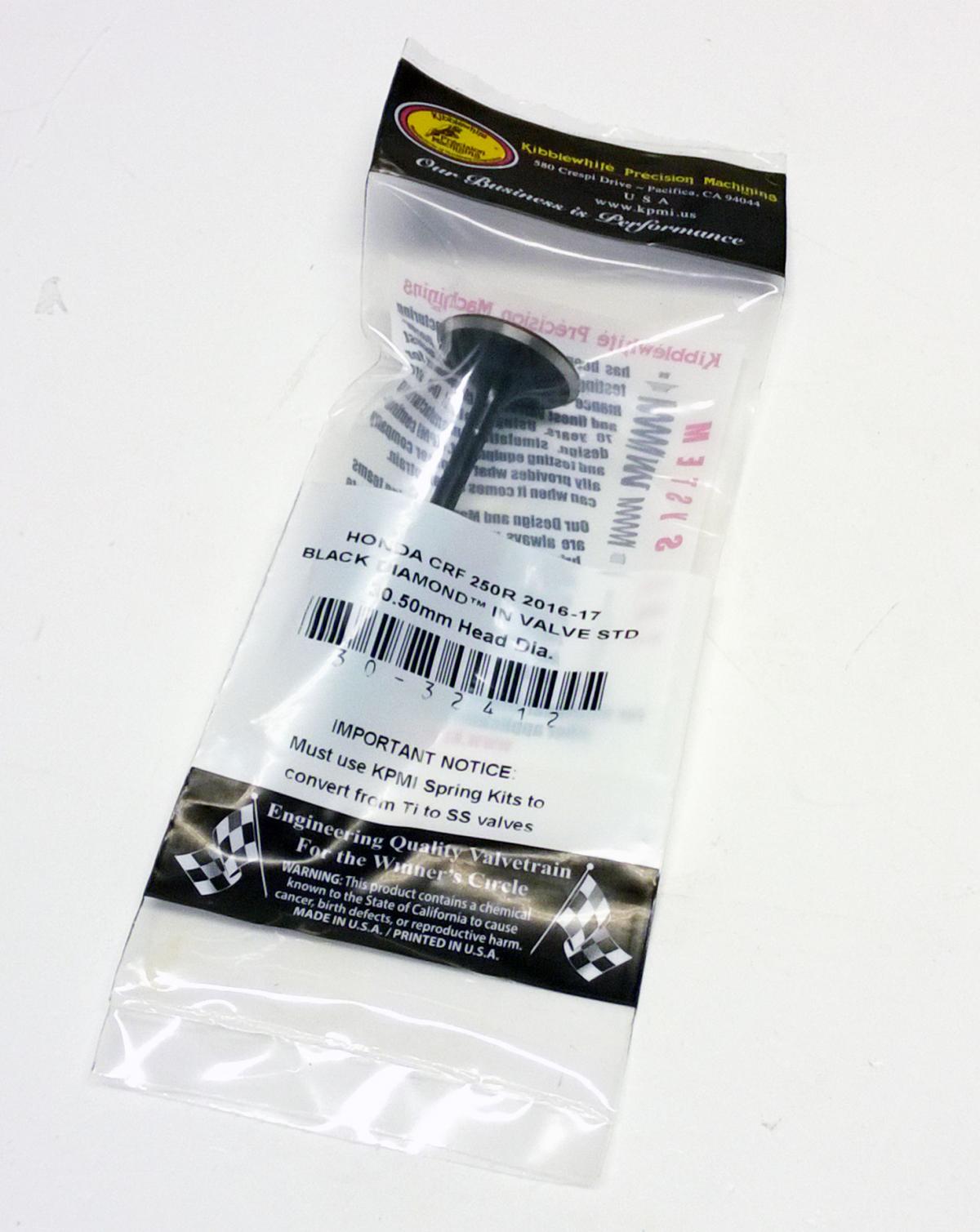 Kibblewhite Valve Intake CRF250R 16-17, Kibblewhite 30-32412, 14711-krn-a40, Honda MX