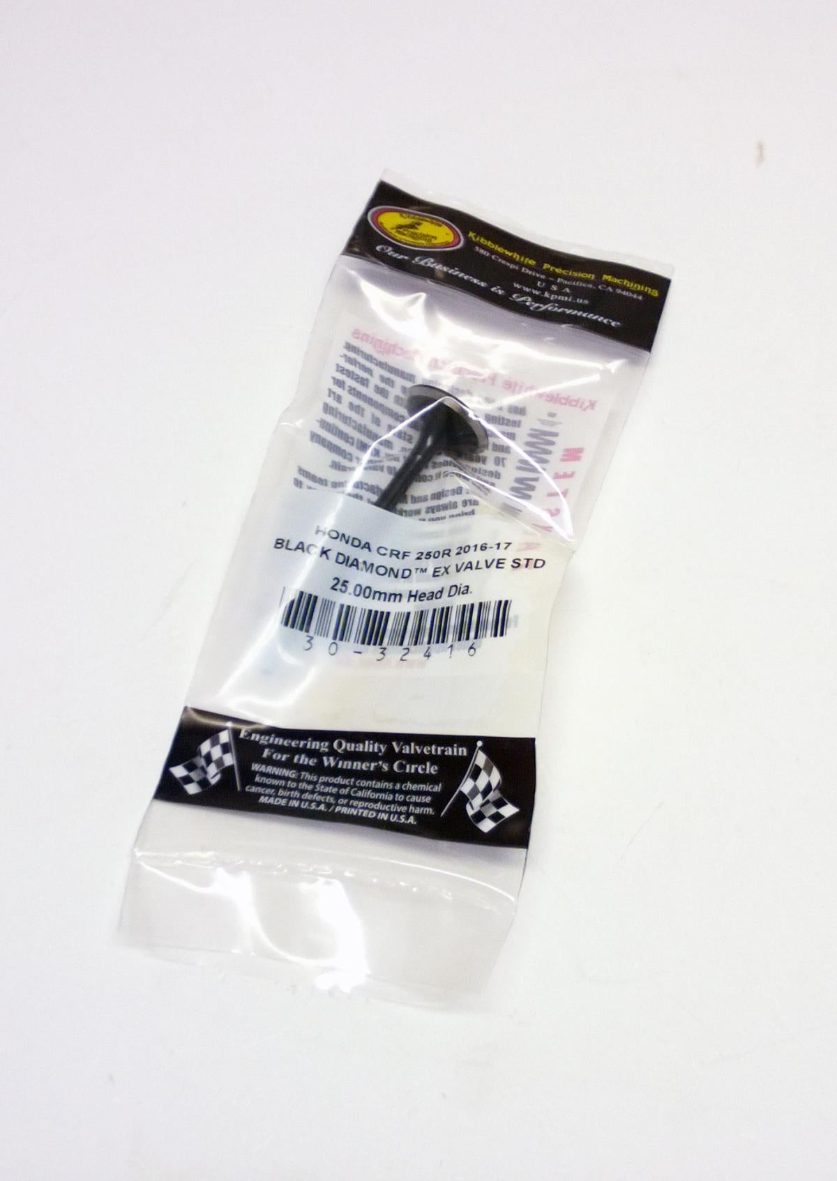 Kibblewhite Exhaust Valve CRF 250r 2016-17, Kibblewhite 30-32416, 14721-krn-b10, Honda MX