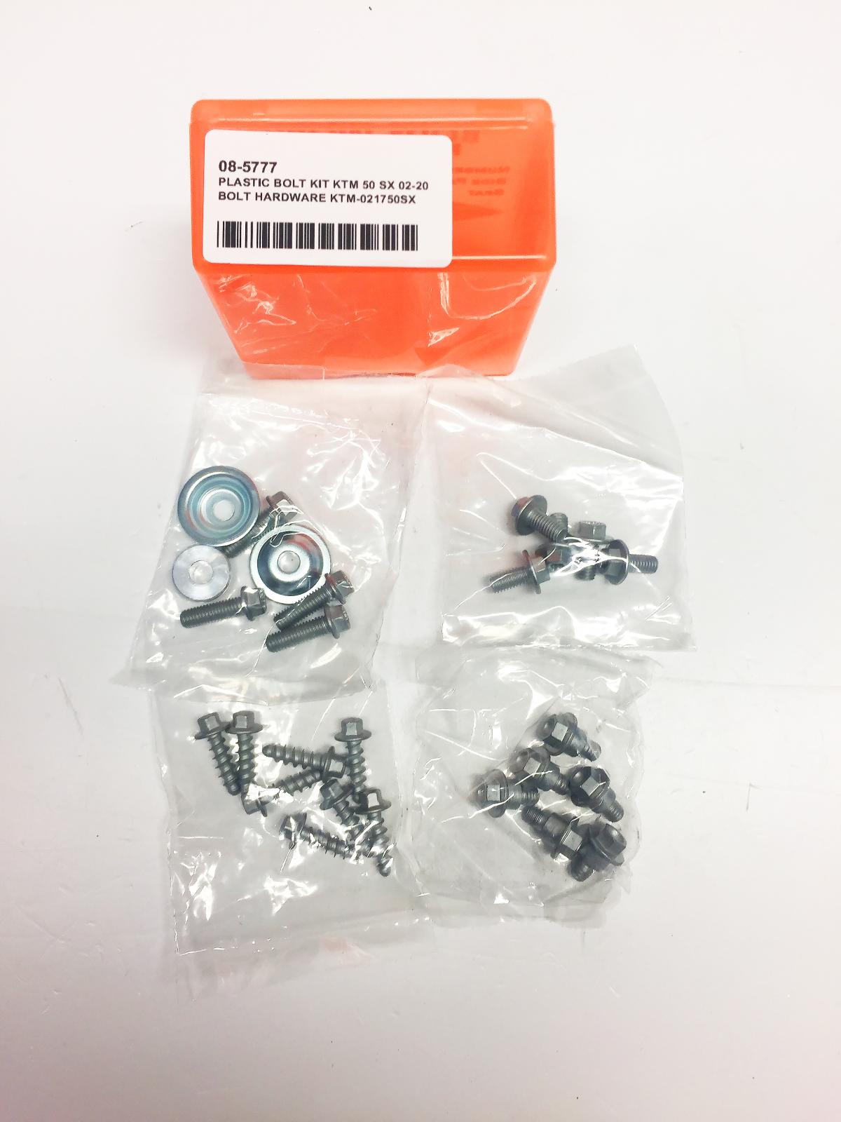 BOLT PLASTIC BOLT KIT KTM 50 SX 02-20, BOLT HARDWARE KTM-021750SX