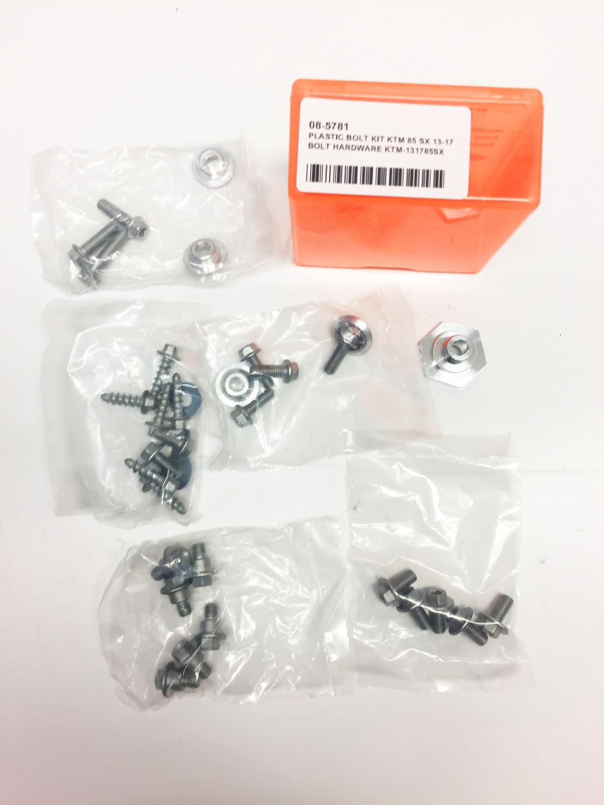 BOLT PLASTIC BOLT KIT KTM 85 SX 13-17, BOLT HARDWARE KTM-131785SX
