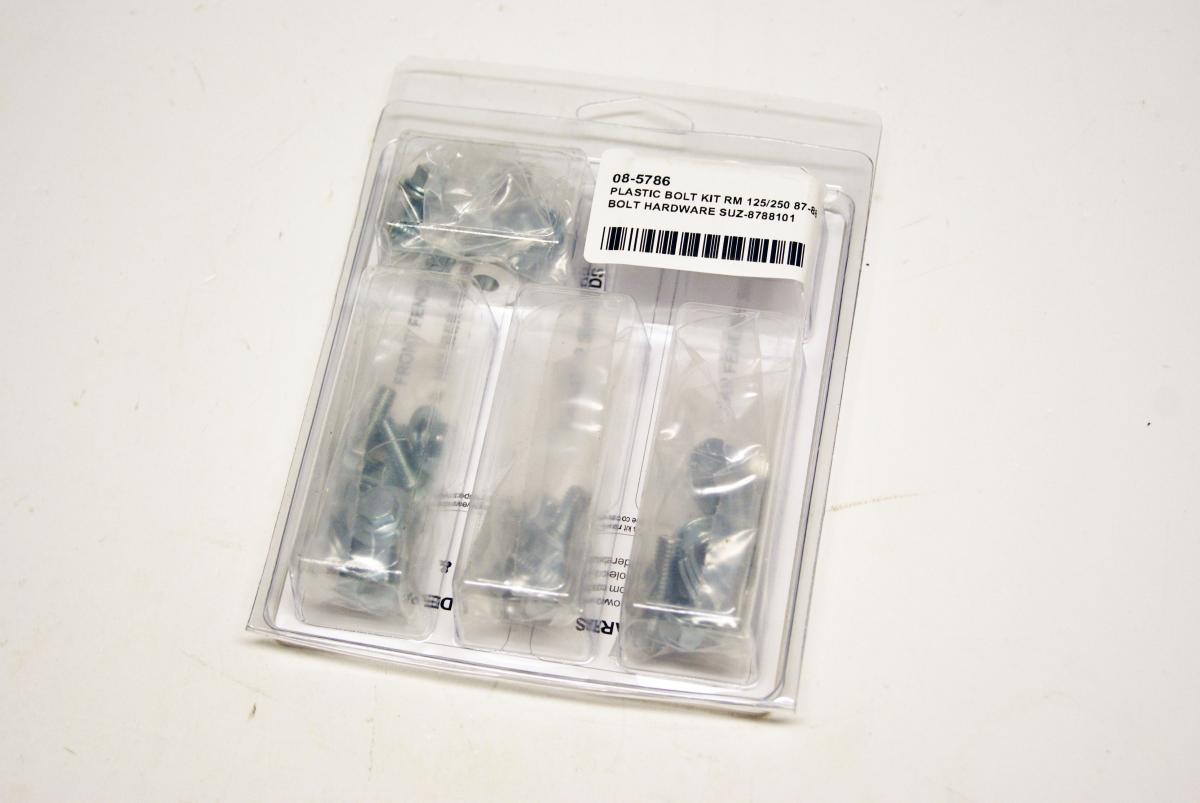 BOLT PLASTIC BOLT KIT RM 125/250 87-88, BOLT HARDWARE SUZ-8788101