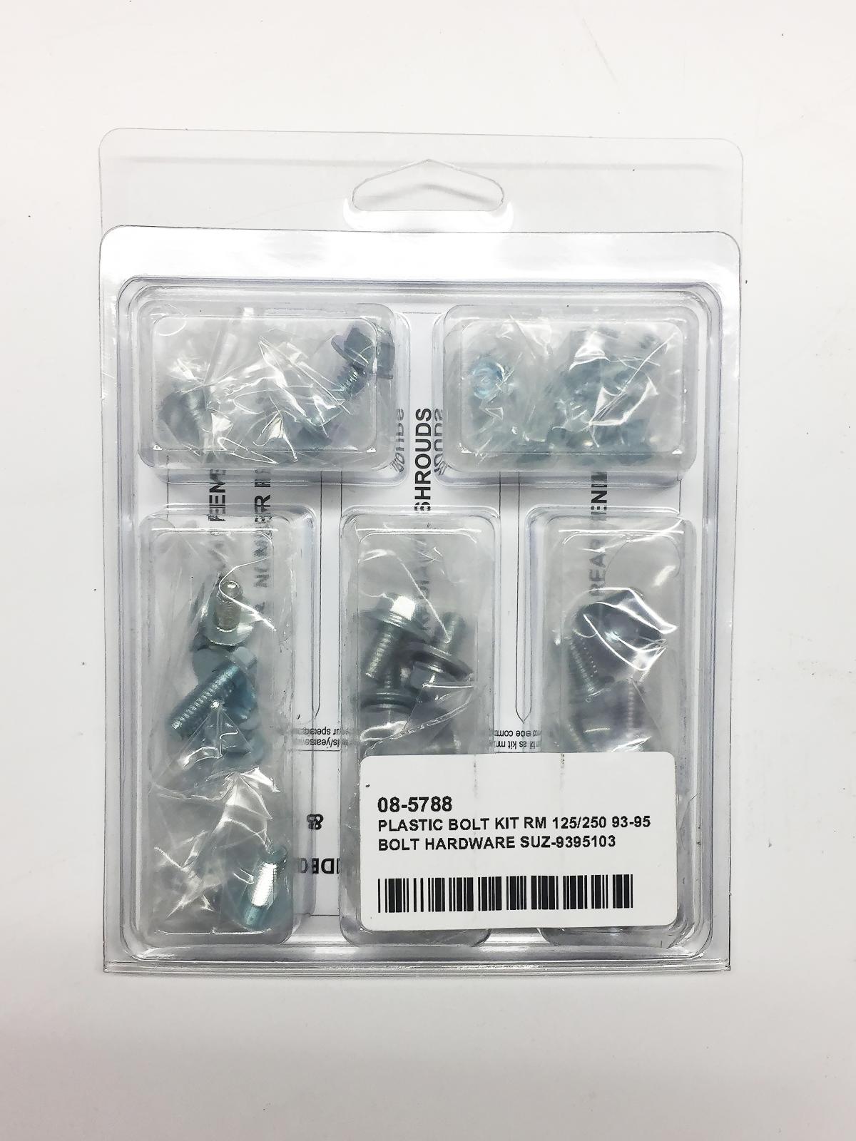 BOLT PLASTIC BOLT KIT RM 125/250 93-95, BOLT HARDWARE SUZ-9395103, BM9395103