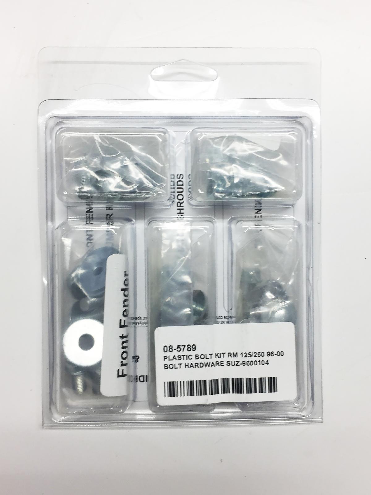 BOLT PLASTIC BOLT KIT RM 125/250 96-00, BOLT HARDWARE SUZ-9600104