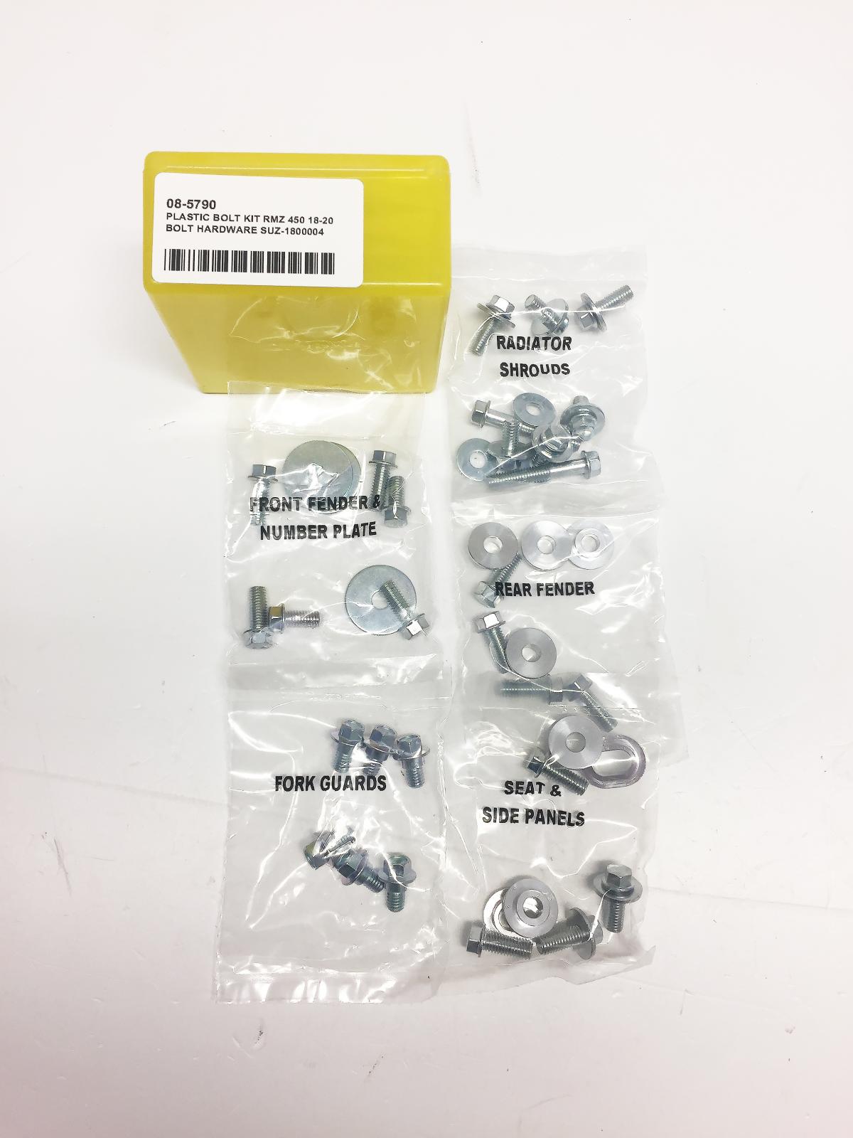 BOLT PLASTIC BOLT KIT RMZ 450 18-20, BOLT HARDWARE SUZ-1800004