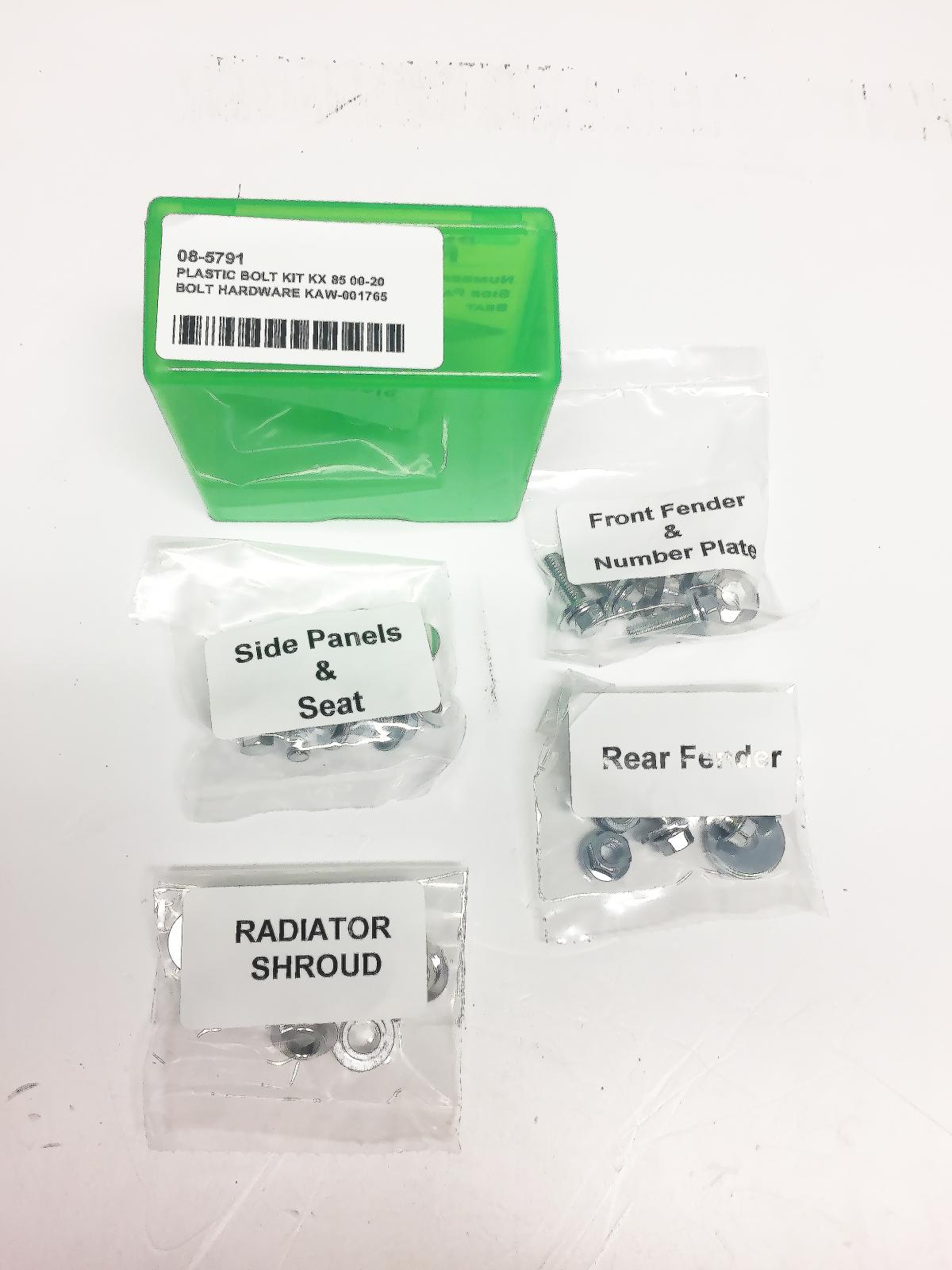 BOLT PLASTIC BOLT KIT KX 85 00-20, BOLT HARDWARE KAW-001765, BMKAW001765