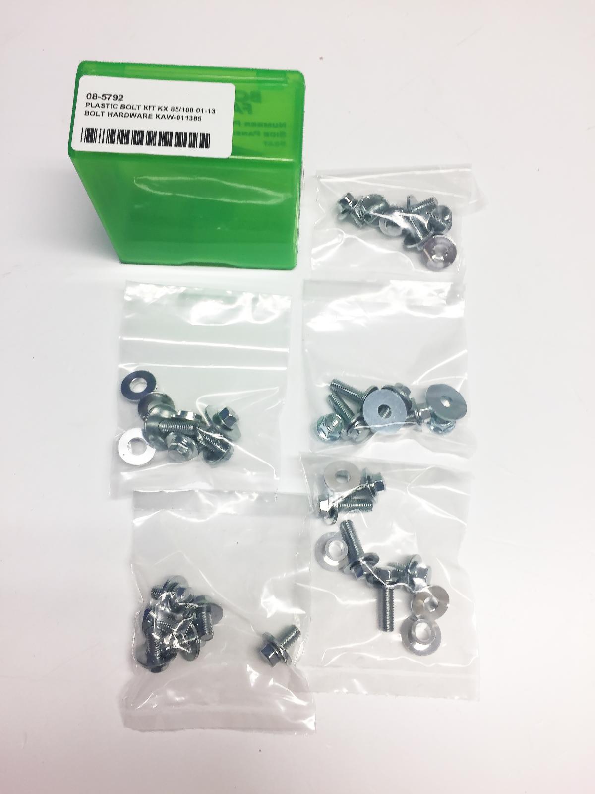 BOLT PLASTIC BOLT KIT KX 85/100 01-13, BOLT HARDWARE KAW-011385