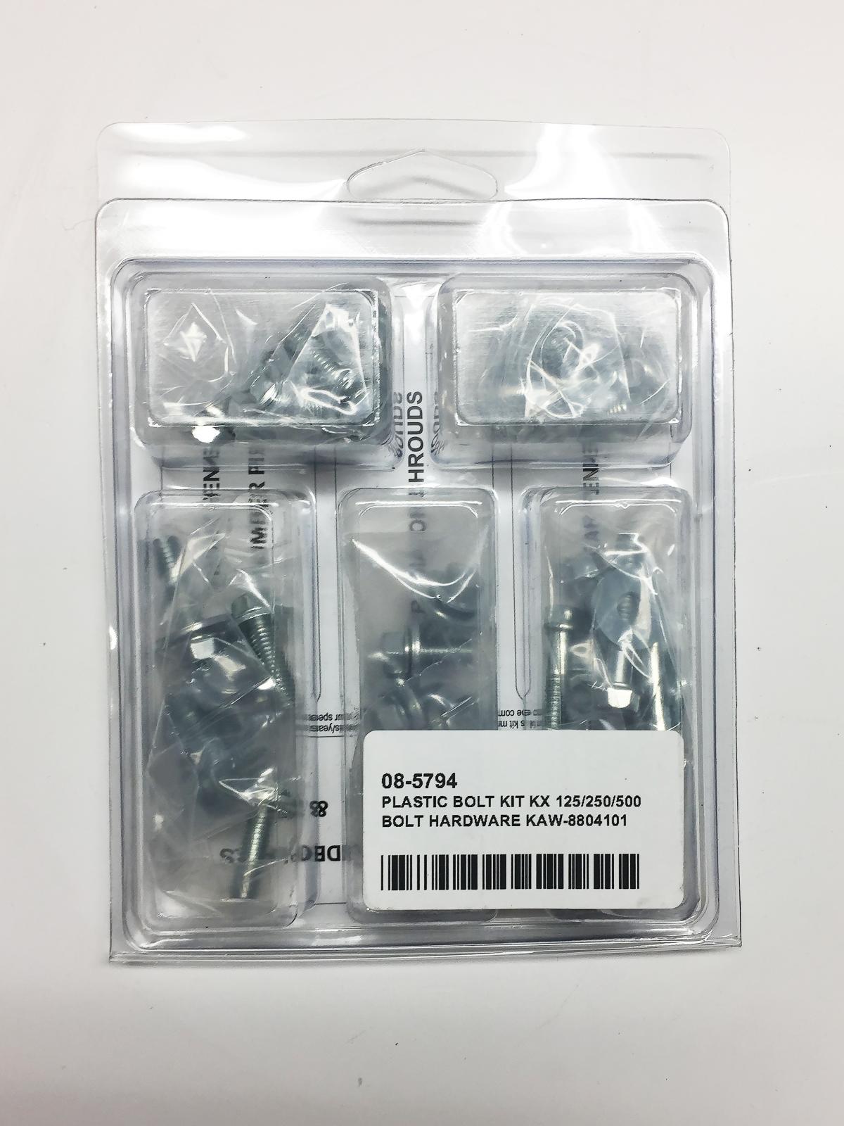 BOLT PLASTIC BOLT KIT KX 125/250/500, BOLT HARDWARE KAW-8804101