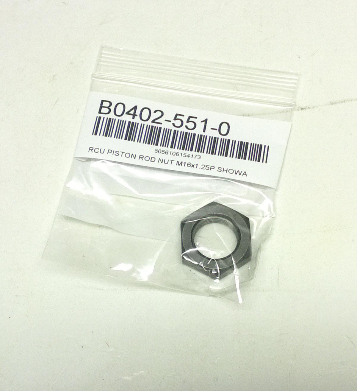 K-Tech Suspension Rcu Piston Rod Nut Showa M16x1.25p, Showa B0402-551-0, Sut07148