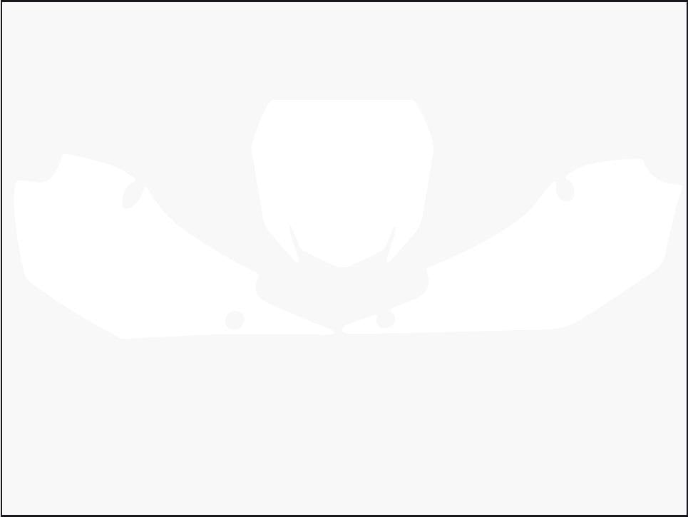 Blackbird Graphics YZF 250/450 Yamaha Pre Cut, Blackbird 3228/10 White, Number Board Backgrounds