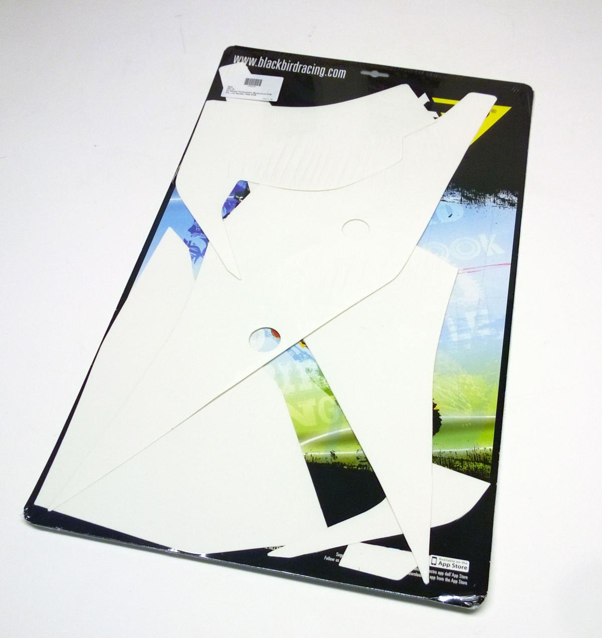 Blackbird Graphics KTM EXC/excf 2020 Pre Cut, Blackbird 3529/10 White, Number Board Backgrounds