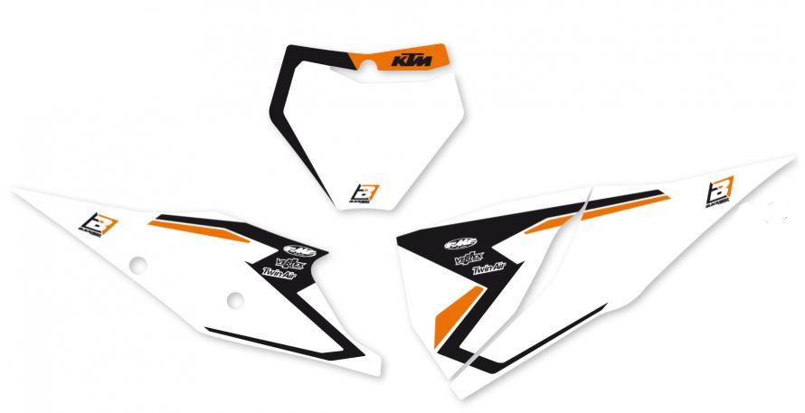 Blackbird Graphics KTM EXC/SX 2020 Pre Cut MX, Blackbird 6509n MX, Number Board Backgrounds