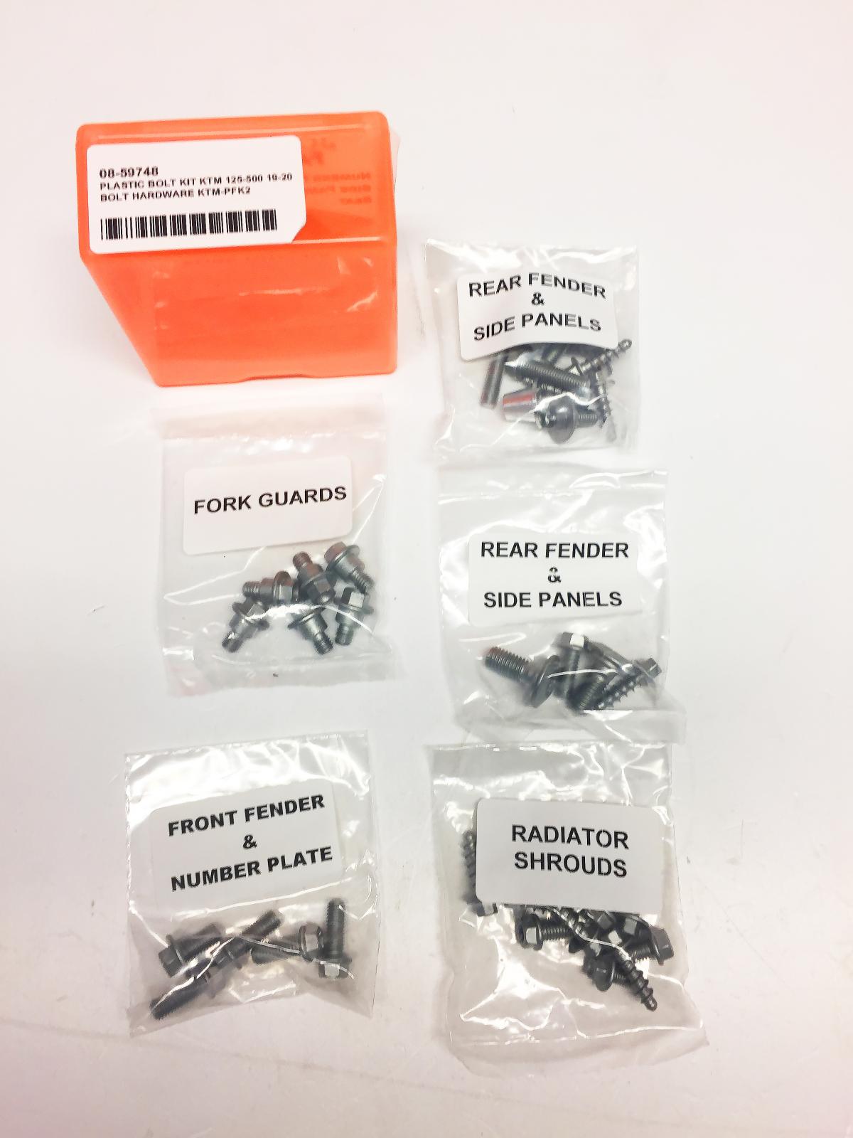 Bolt Plastic Bolt Kit KTM 125-500 19-20, Bolt Hardware KTM-pfk2