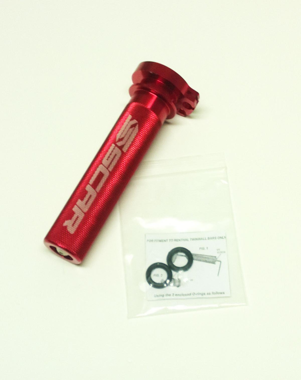 Scar Racing Throttle Tube / Bearing, CRF 250/450 Scar Racing TT200 Red, Aluminium Cnc Billet 4-stroke