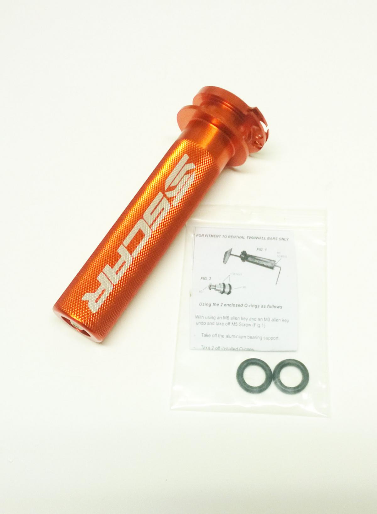 Scar Racing Throttle Tube / Bearing, KTM SXF/excf Scar Racing TT500 Orange, Aluminium Cnc Billet 4-stroke