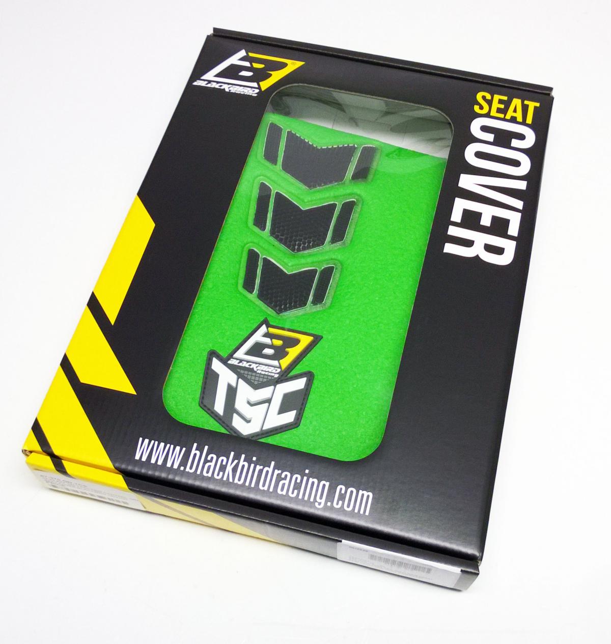 Blackbird Graphics 2019-22 KX 450f Traction Control Green, Seat Cover Blackbird 1433j/01