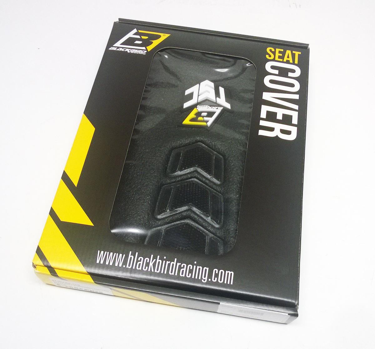 Blackbird Graphics 19-22 TC/FC 20-23 TE/FE Husqvarna Traction Black Seat Cover, Blackbird 1624j