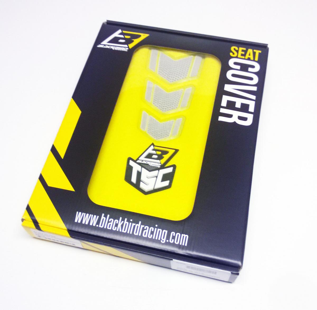 Blackbird Graphics 19-22 TC/FC 20-23 TE/FE Husqvarna Traction Yellow Seat Cover, Blackbird 1624j/01