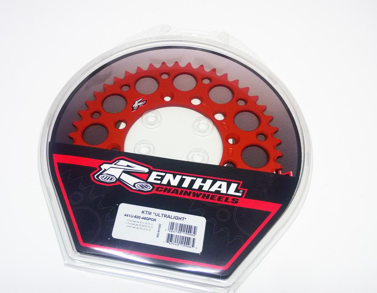 Renthal Rear Sprocket Renthal KTM Freeride, Ultralite 441u-520-46gpor Orange, 441u-520-46gpor