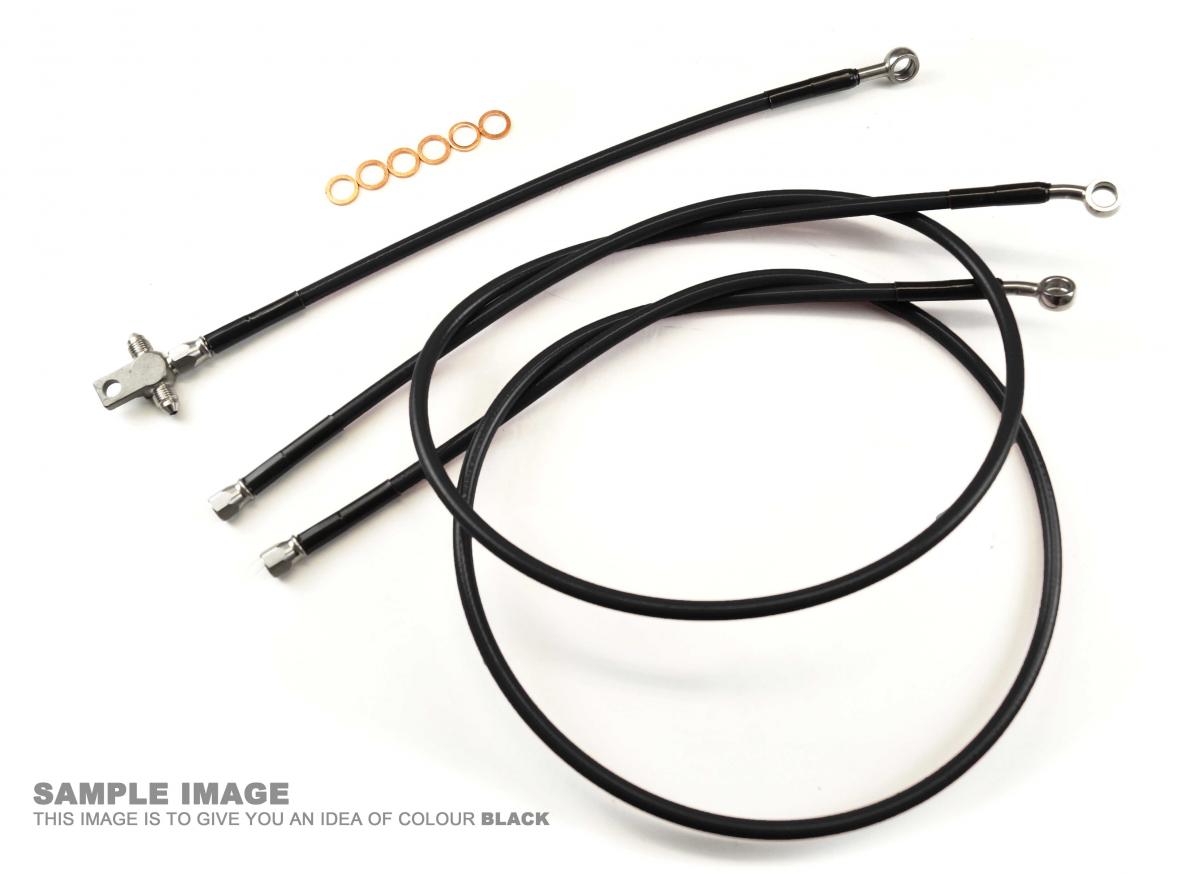 FIR Hose Front Brake Carbon / Blk Yamaha 06-08 Raptor 700