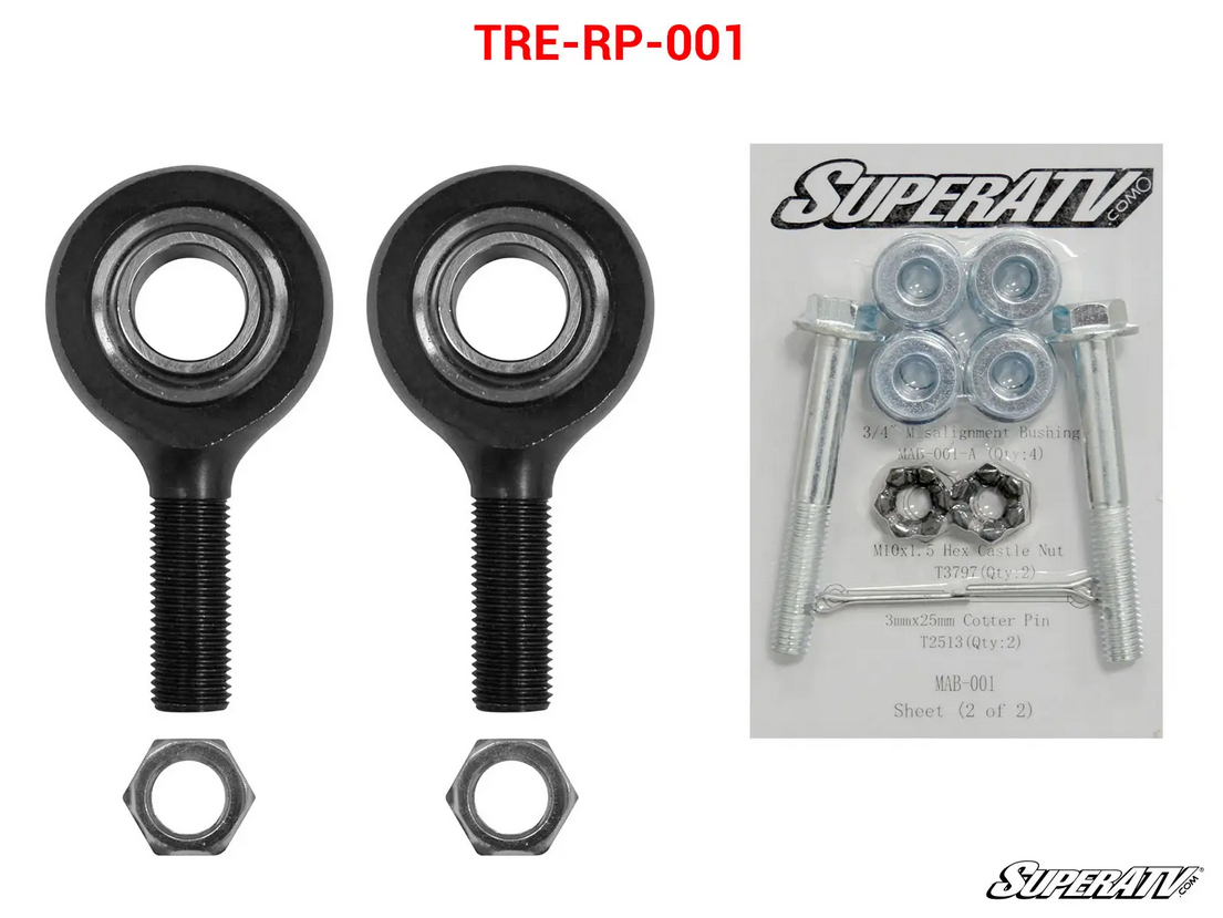 SuperATV Polaris Heavy Duty Outer Tie Rod End Kit, Superatv TRE-RP-001