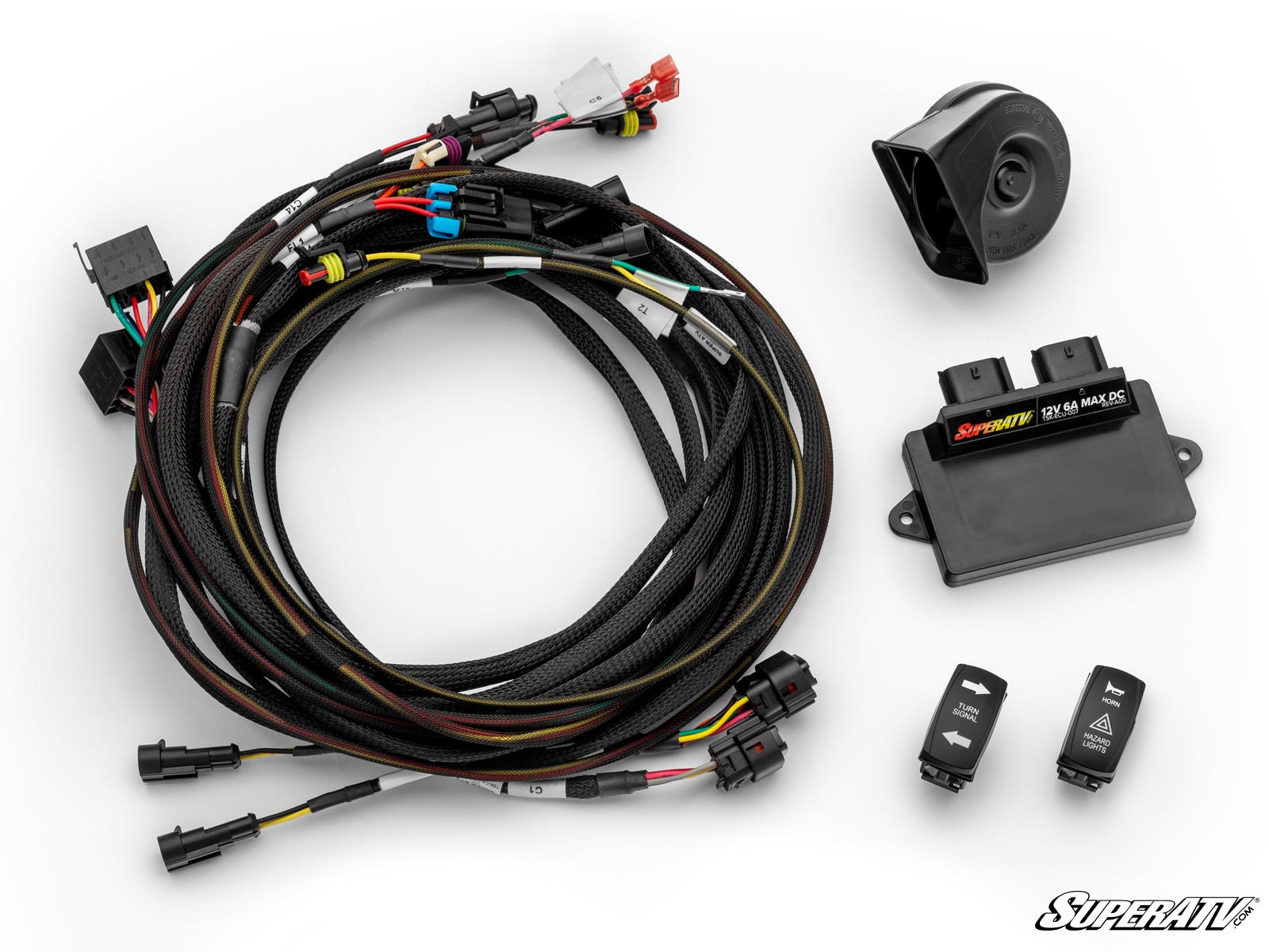 Superatv Plug & Play Deluxe Self Canceling Turn Signal Kit Cf Moto Uforce U10 Pro Superatv TSK-CF-U10-007