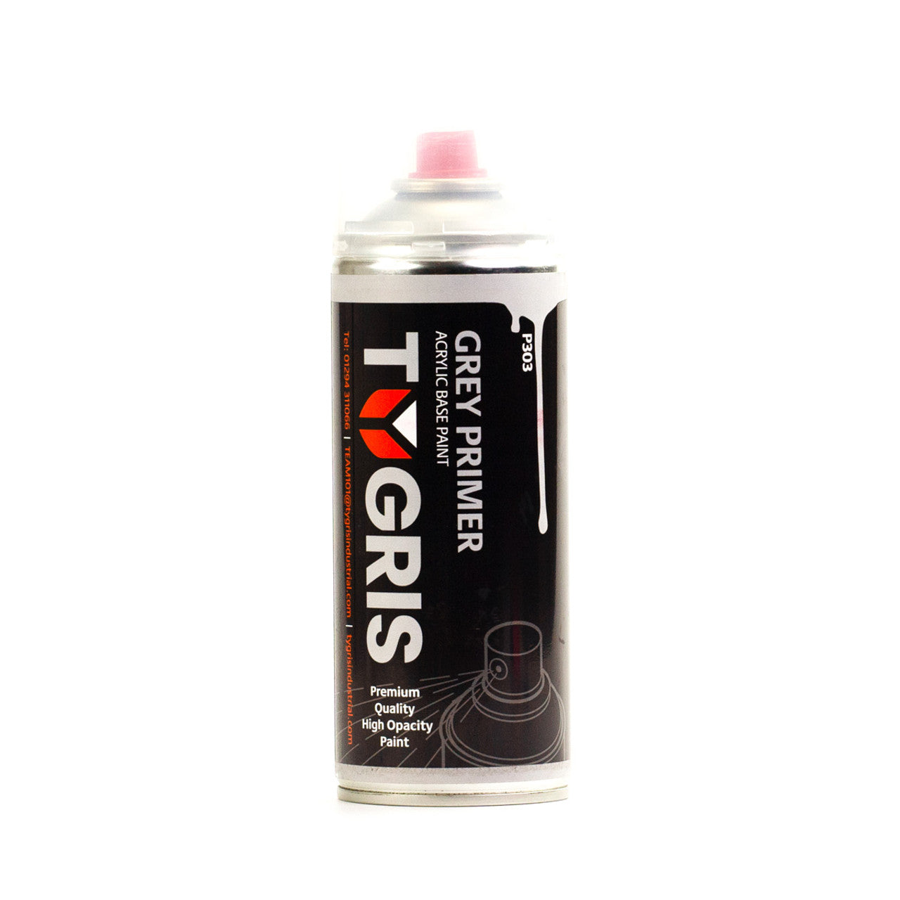 TYGRIS Tygris Grey Primer Aerosol Spray Paint 400ML Acrylic