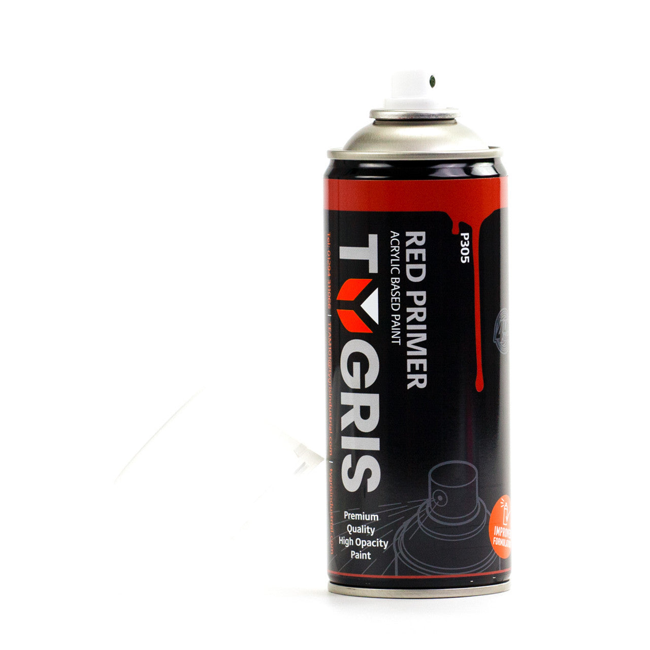 TYGRIS Tygris Red Primer Aerosol Spray Paint 400ML Acrylic