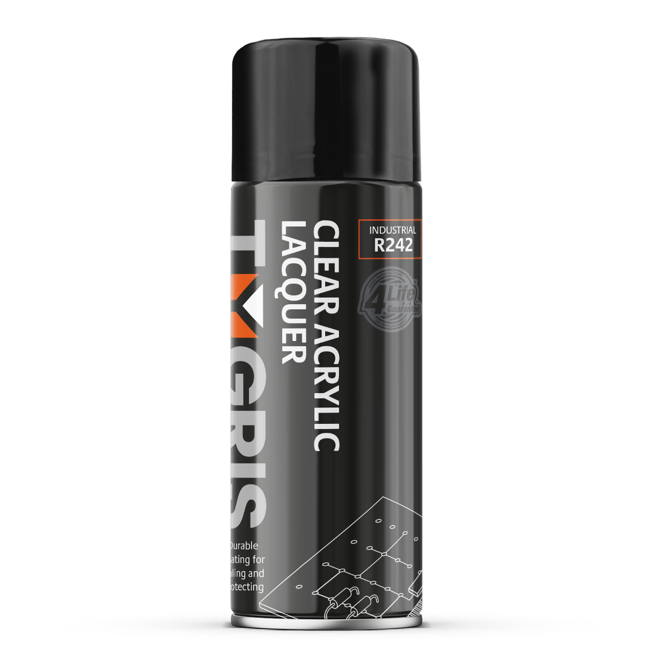 TYGRIS Tygris Clear Lacquer Aerosol Spray Paint 400ML Acrylic