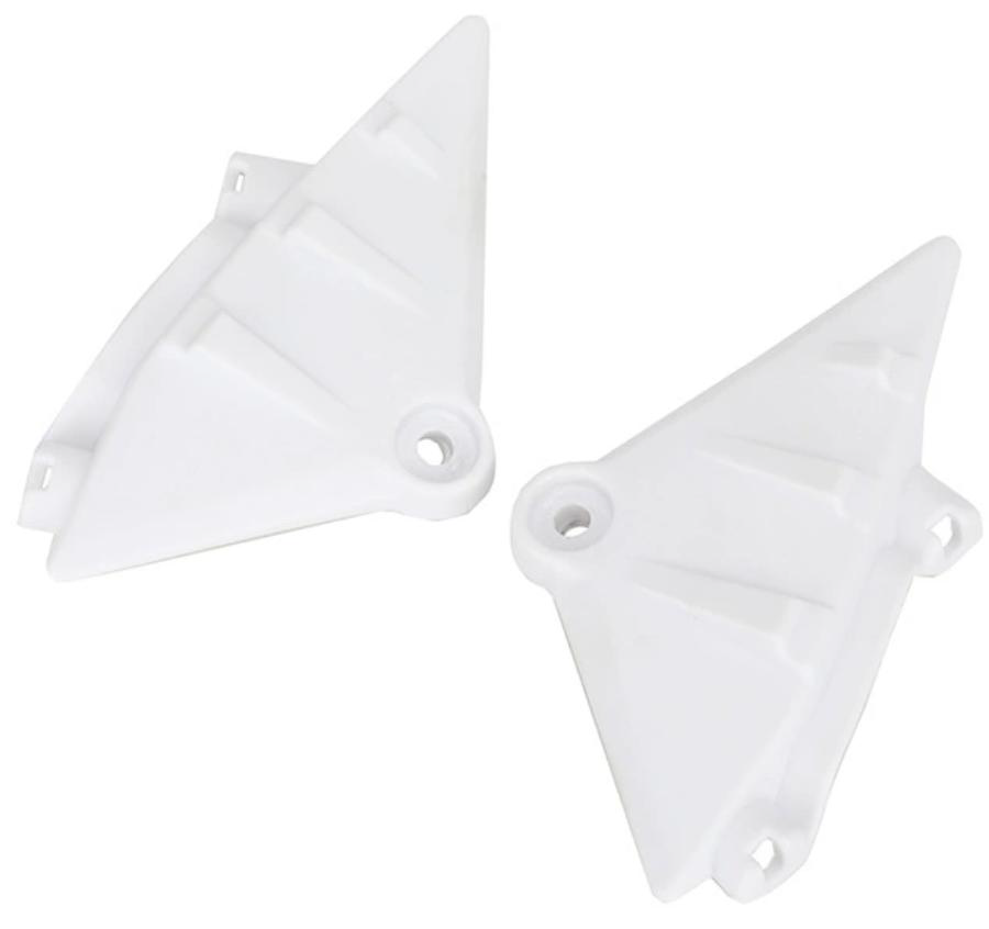 Sur-Ron Left and Right Frame Support Bracket Protectors White Sur-Ron Ultra Bee