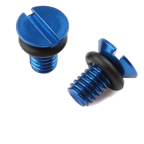 Zeta Fork Air Valve Cap Screw WP H-Blue 2pcs