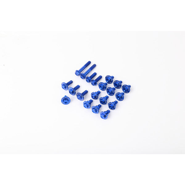 Zeta ZETA Aluminium Bolt Set for Plastics KX250F'17- 25pcs Blue