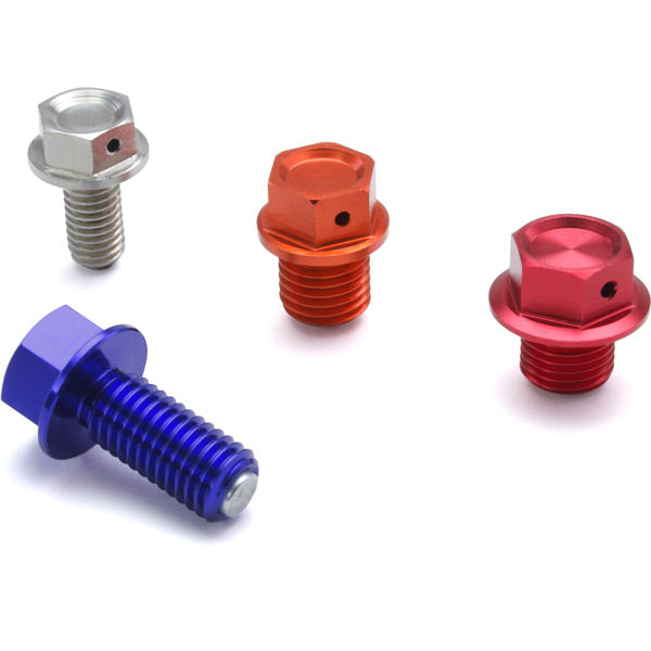 Zeta Magnetic drain bolt M12x15 Red (inc Monkey Bike)