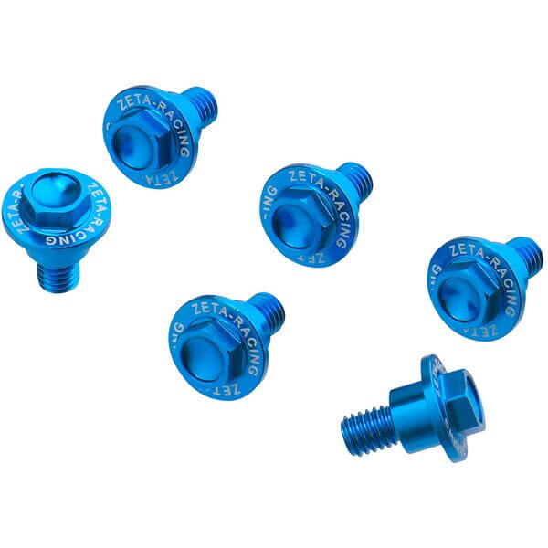 Zeta Fork Guard Bolt Set 6pcs.KTM/HQV. H-Blue