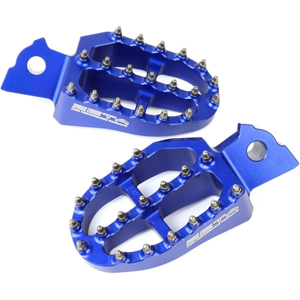 Zeta Aluminum FootPegs YZF250/450 WR250/450 YZ65/85 YZ125/250 Blue