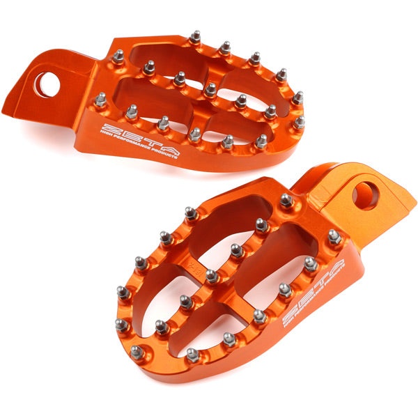 Zeta Aluminum FootPegs KTM SX 98-15, EXC 98-16 Orange