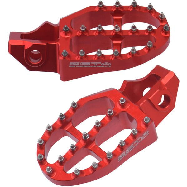 Zeta Aluminum FootPegs GASGAS MC/EC Red