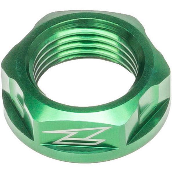 Zeta Front axle nut M18 P1.5-24 H9 Kawi 04- Green