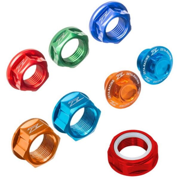 Zeta Rear axle nut M22×30-P1.5 H17 KTM/HUS 2023 Blue