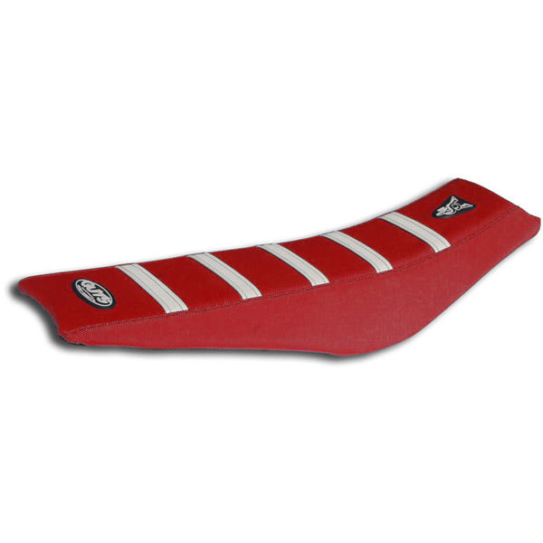 Guts racing Ribbed  Cover Red with White Ribs Honda CRF250 18-21 CRF450 17-20