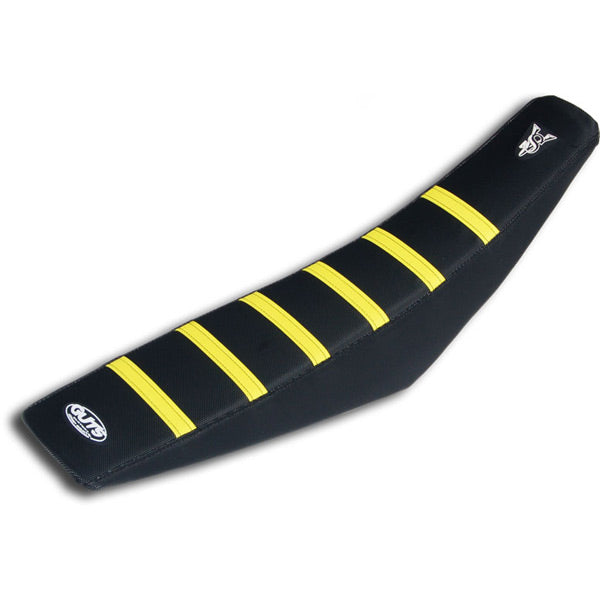 Guts racing Ribbed  Cover Black Side Yellow Ribs Suzuki RMZ250 19-24 RMZ450 18-24