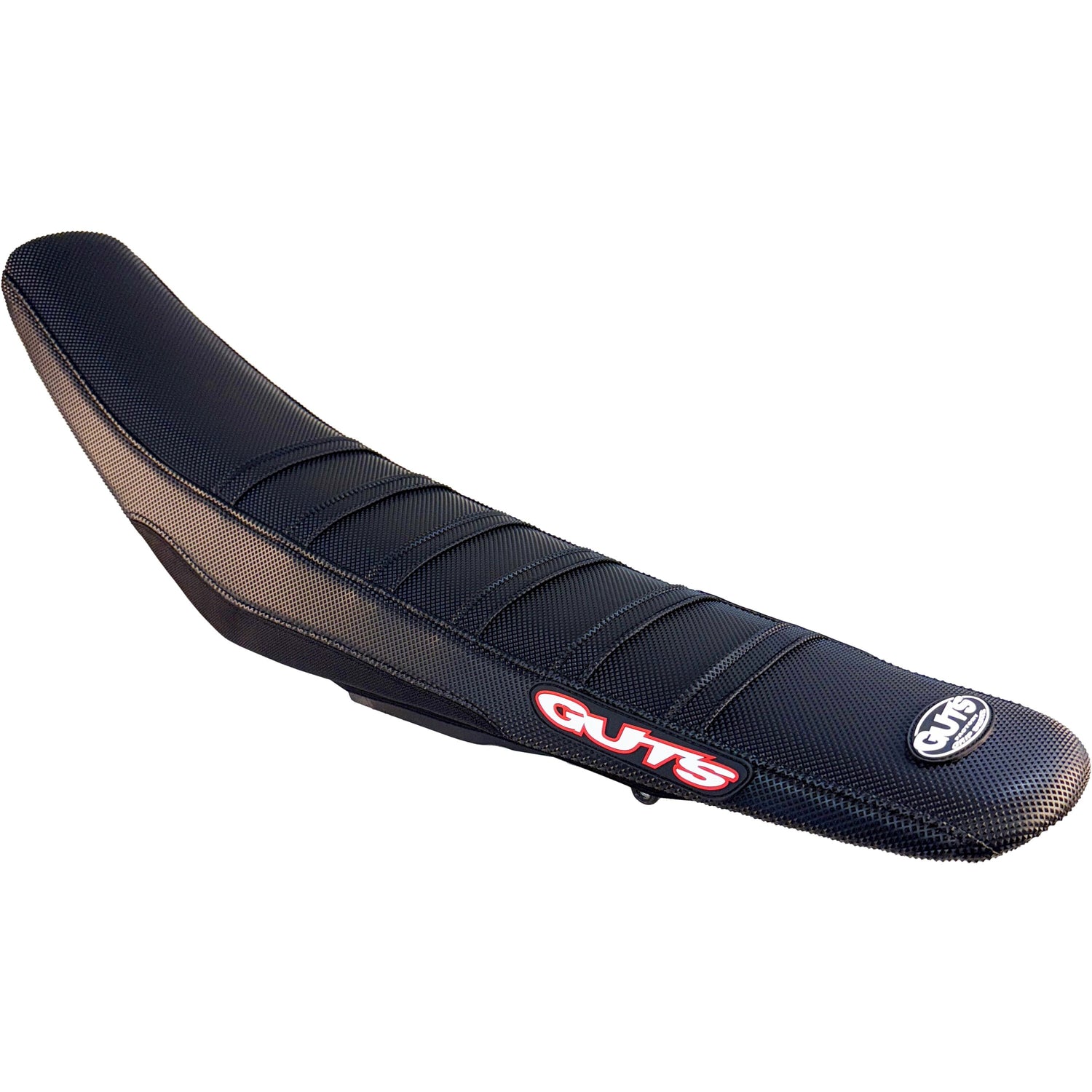 GUTS Racing Ribbed Cover Black with Black Ribs with ballistic side Triumph TF250 TF450