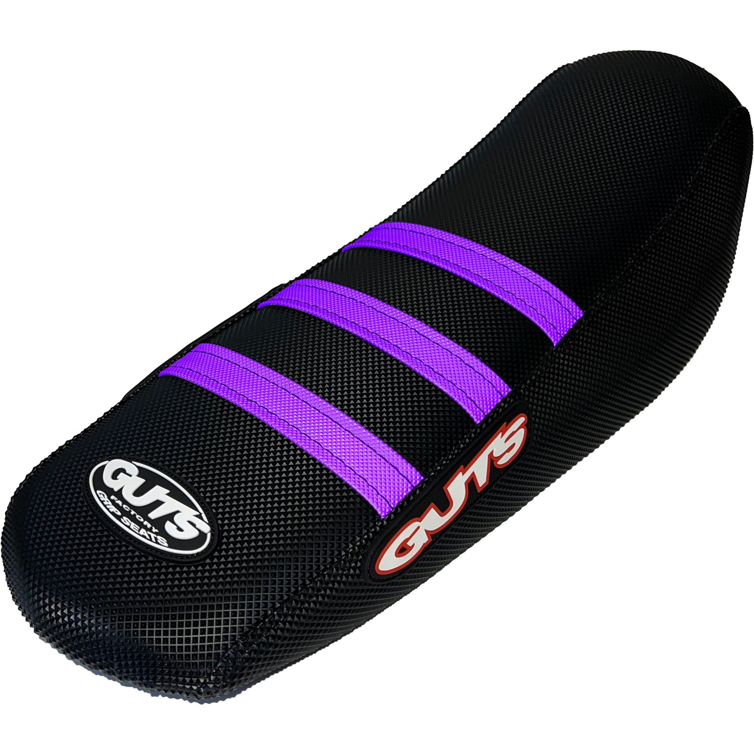 GUTS Racing Surron Complete Seat Black Purple ribs - Purple - One size