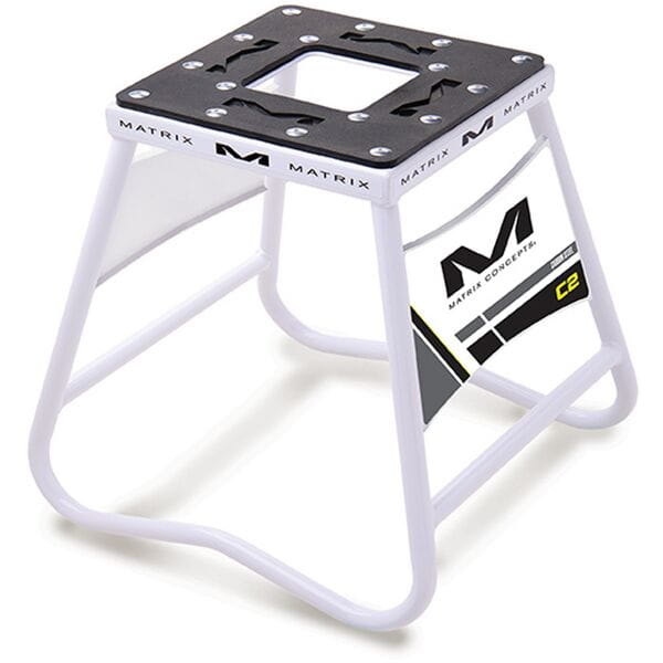 Matrix Concepts C1 Mini Steel Stand with sponsor board White